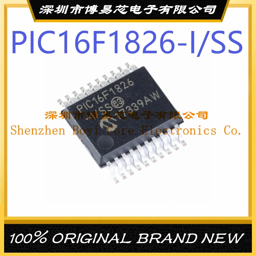 

PIC16F1826-I/SS Package SSOP-20 New Original Genuine Microcontroller IC Chip (MCU/MPU/SOC)