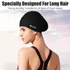Silicone Swimming Caps Men Women Waterproof Swim Cap with Ear Protect Diving Bathing Hats for Long Short Hair Pool Supplies 3