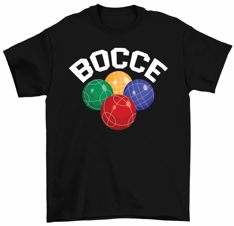 Bocce Balls T-Shirt Bocci Player Boules Sport Game Italian Bowling Tees