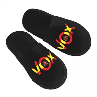 Custom Spanish National Emblem Vox Memory Foam Slippers Women Cozy Warm Spain Flag House Slippers 1