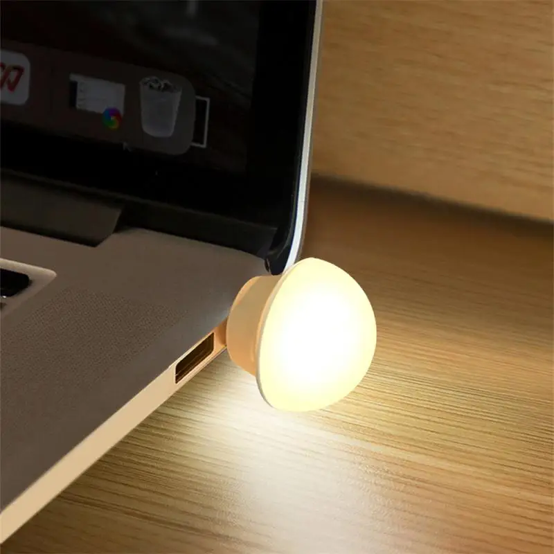Charging USB Book Lights Round Reading Eye Protection Lamp 50-1PCS USB Night Light Mini LED Night Light Plug Lamp Power Bank led light night light book light mini night light mini led light