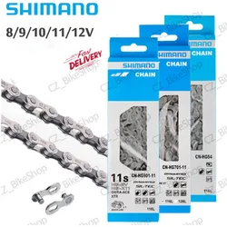 Shimano Chain HG701 HG901 HG601 HG54 HG53 HG40 Bicycle Chain 8v 9v 10v 11v 12v MTB Current Road Bike Chain 116L 126Links