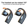 LED Single Earphones Long Standby Business Headphones Waterproof Mono Headset Outdoor Call Bluetooth 5.3 Wireless Earbuds 6