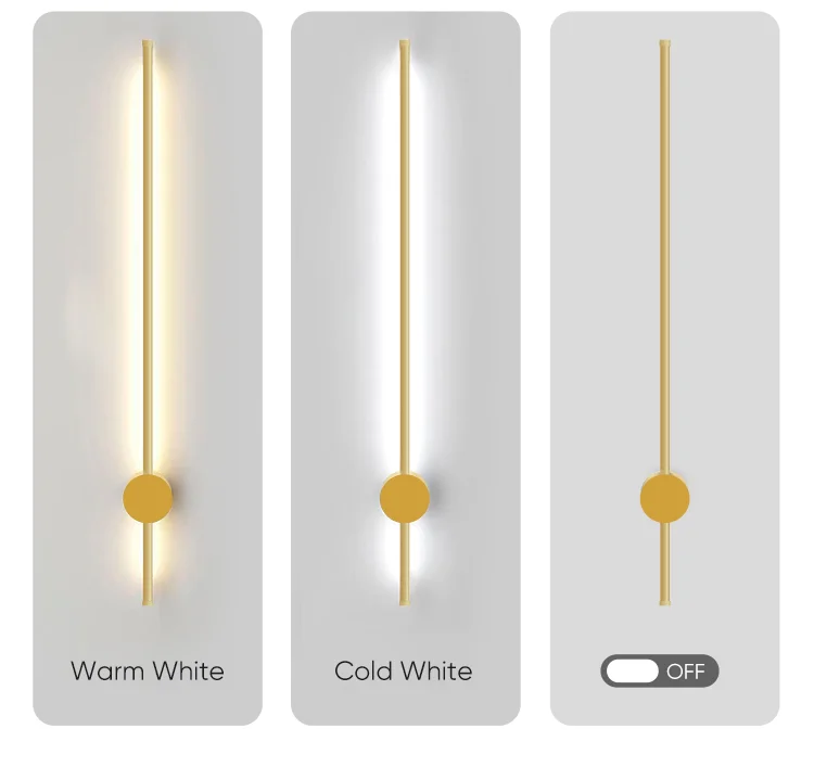 wall lights indoor GPLS LED Wall Light Modern Design Long Stick Simple Nordic Style Decor Indoor Background Wall Lamp for LivingRoom Bedroom Stairs sconce light fixture