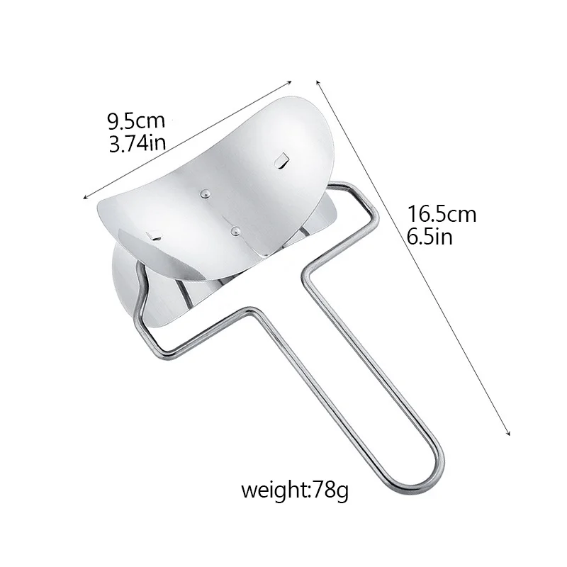 Empanada - Set di 4 stampi per ravioli, in acciaio inox, per pasta wonton, ravioli e pierogi, Gyoza, pasta per pasta, pasta e vaso, adesivi manuali per farina