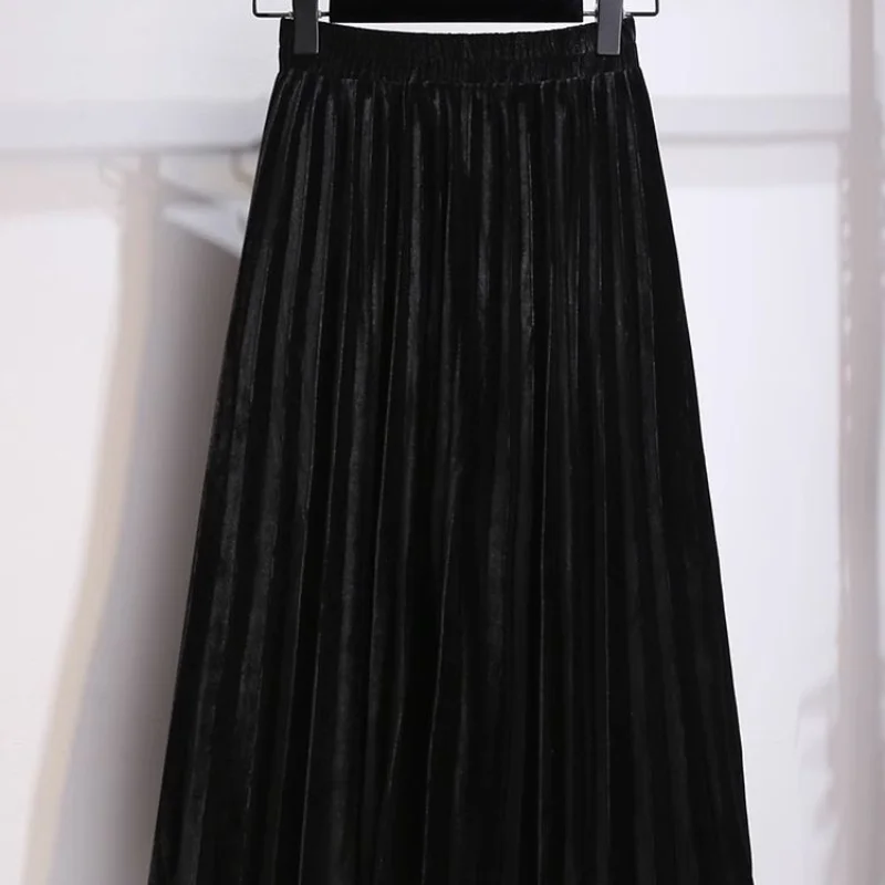 Spring Autumn Xiao Xiangfeng Suit Women's Fashion O-Neck Spliced Knitted Cardigan Sweater High Waist Half Skirt Two Piece Set
