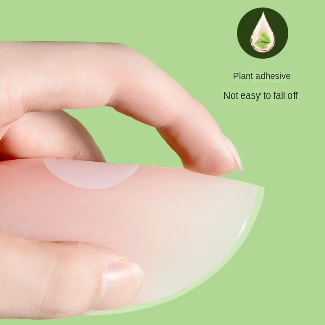 A pair of Waterproof Nipple Cover Lift Adhesive Invisible Bra Breast Pasty Women Boob Petals Reusable Bras - Silicone Boob Up Bra Sticker for a Perfect Fit