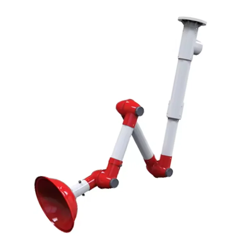 Braccio di scarico per fumo a soffitto Cappa di scarico per fumo in plastica regolabile portatile Estratto da laboratorio Strumento per fumi di olio Strumenti di aspirazione mobili - immagine 3