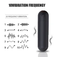 Drahtloser Mini-Dildo-Vibrator, Zauberstab, 10-Frequenz, starker Schock, Massagegerät, Analplug, Sprungei, Sexspielzeug für Erwachsene, Vagina-Masturbation 2