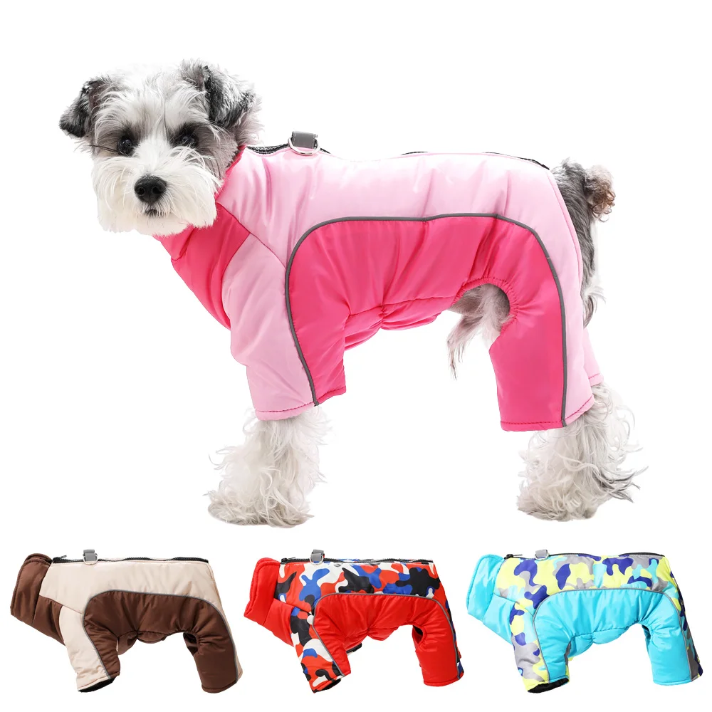 Winter Dog Jumpsuit Coat 1