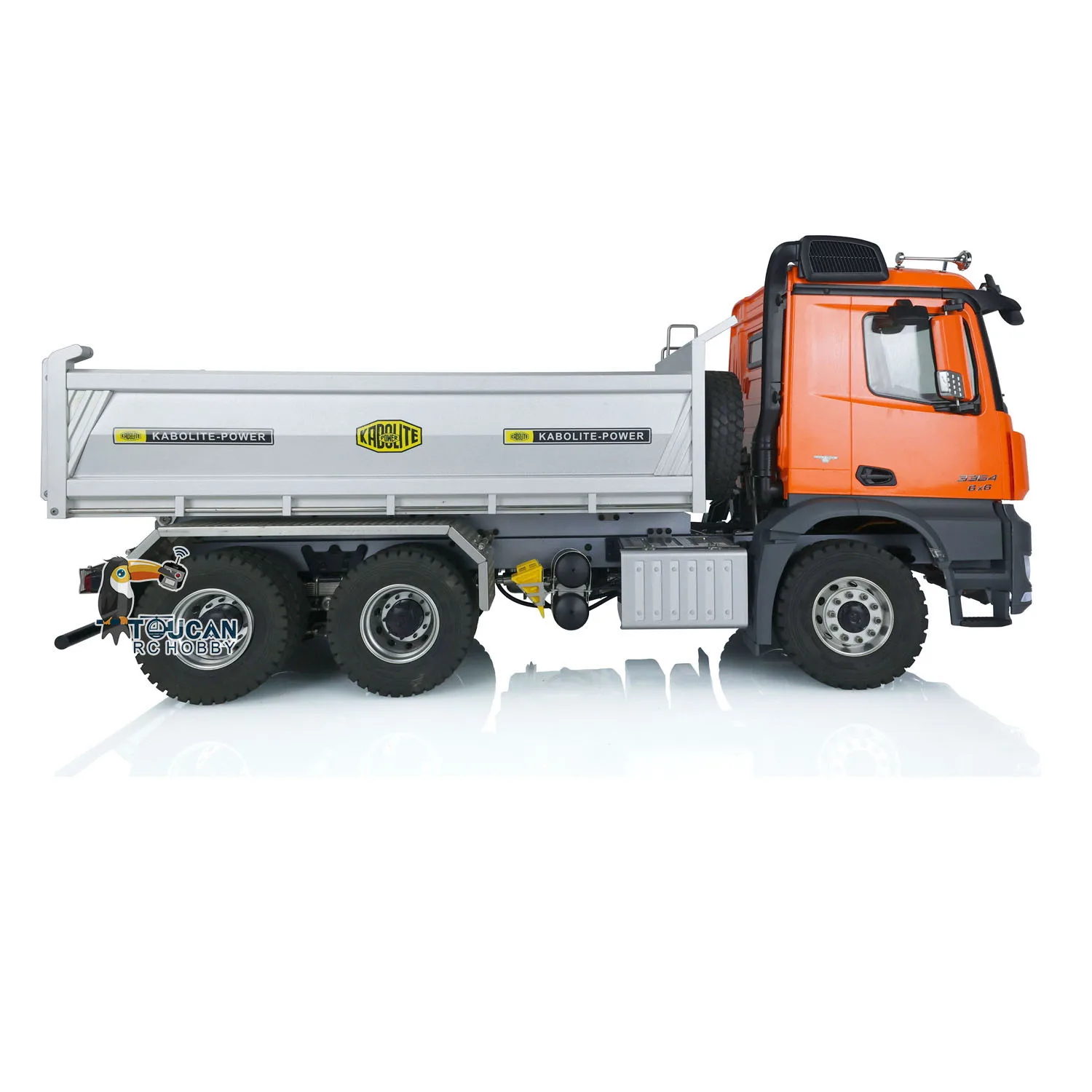 Ready To Run Kabolite 6x6 1/14 Hydraulic Metal RC Dumper Truck for K3364 HUINA Radio Control Tipper Cars Painted Model 3