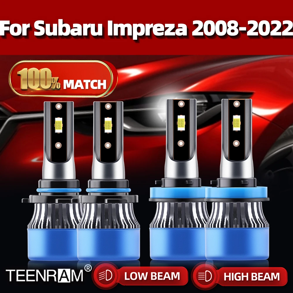 

LED Headlight H11 9005 HB3 Car Lights 240W 40000LM Auto Headlamp 6000K For Subaru Impreza 2008-2017 2018 2019 2020 2021 2022