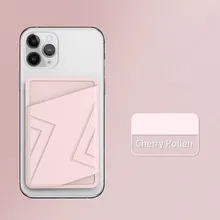  1Pcs Elastic Mobile Phone Card Bag Back Glue Silicone Cell Phone ID Credit Card Holder Sticker Universal Wallet Case Card Holder 