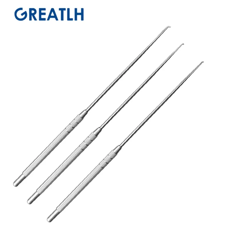 Ear Extraction Instrument Stainless Steel Cerumen Hook Ear Use Hook Gun Type Hospital ENT
