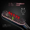 Portable Electric Hair Comb Brush 3 in 1 Hair Straightener Brush Fast Heating Styling Tools 5