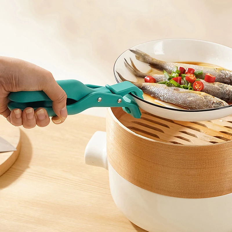 Hot Plate Gripper Clips Heat-Resistant Bowl & Pan Lifter Tongs 5