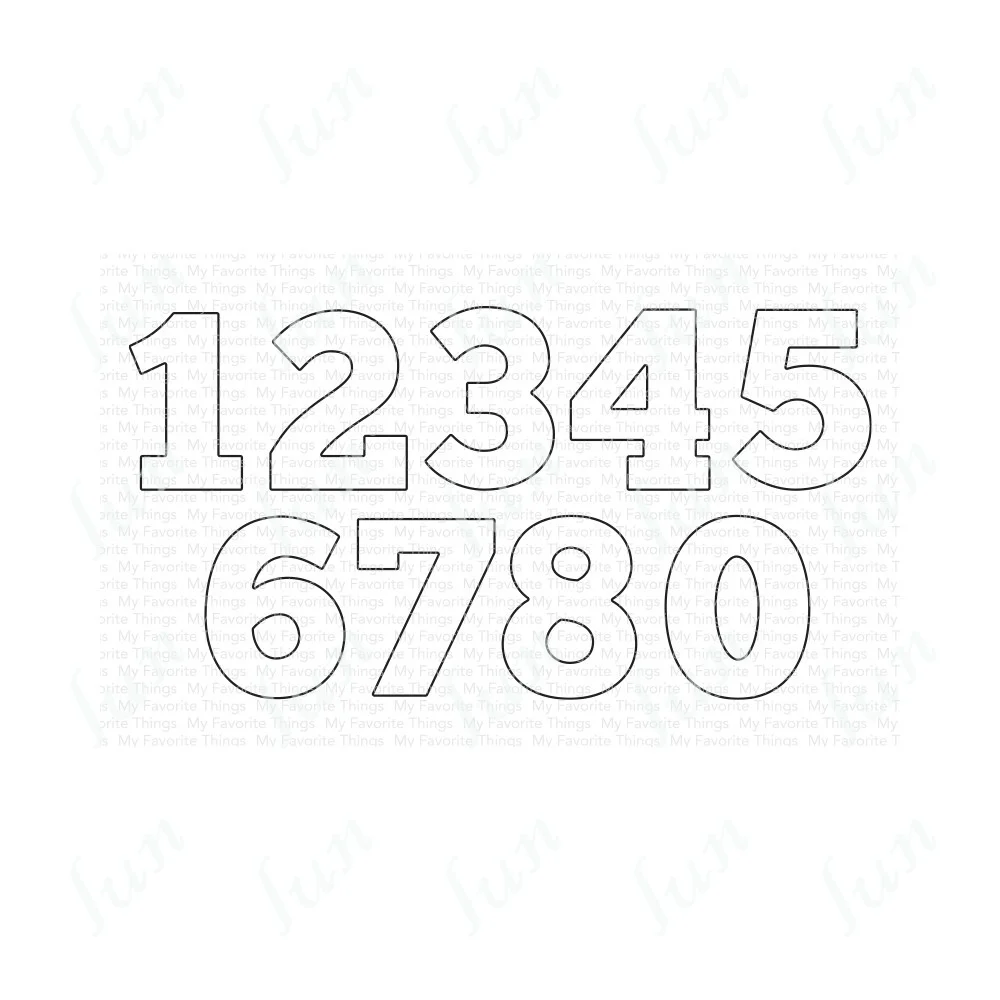 

Solid Numbers Metal Cutting Dies Diy Craft Supplies Embossing Greeting Card Photo Album Gift Decoration Cutting Dies