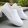 Breathable women's summer work small white shoes, old Beijing cloth shoes, non slip flat bottom, one step, pure white 5
