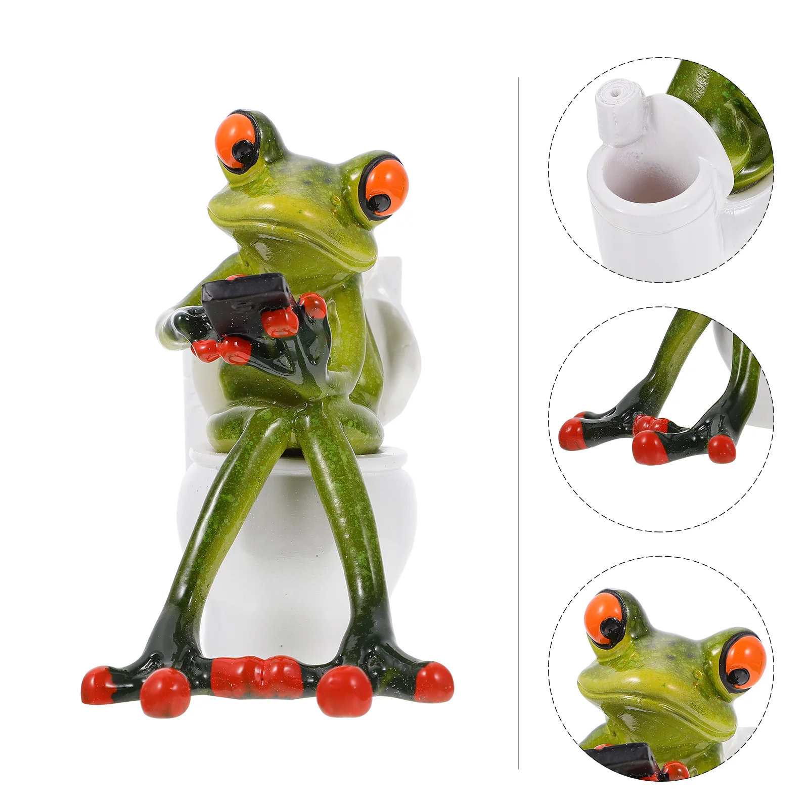 

Resin Frogs Desktop Ornament Resin Frogs Statue Craft Funny Frogs Figurine Resin Frogs Statue Creative Craft Frogs Statue