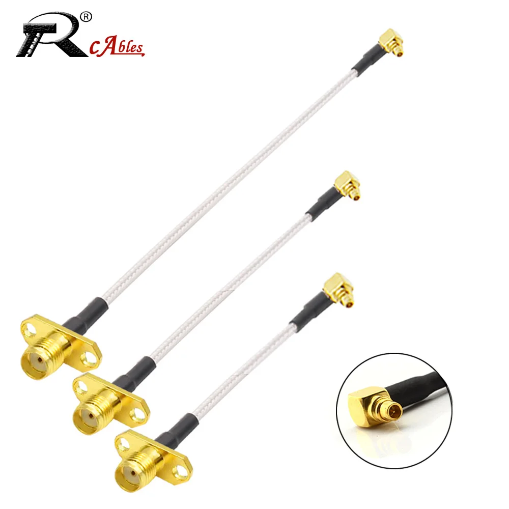1PC MMCX to SMA/RP-SMA Female Flange Panel Mount RG316 Pigtail FPV Antenna Extension Cord for TBS Unify PandaRC VTX 10cm rf1 37 cable ipex 1 mmcx to sma rp sma antenna pigtail cable for pandarc tbs vtx rc models rc drone fpv racing