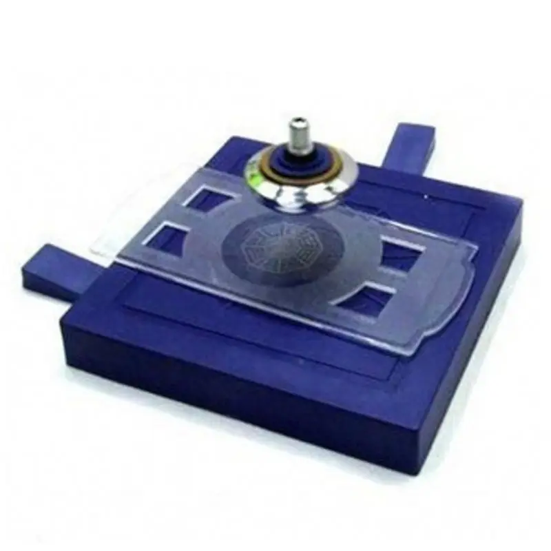 77HD Magnetic Gyro Toy Fidget Desk Toy Levitating Spinning Tops with Base Plate Non-Perpetual Motion Anxiety Office Decor
