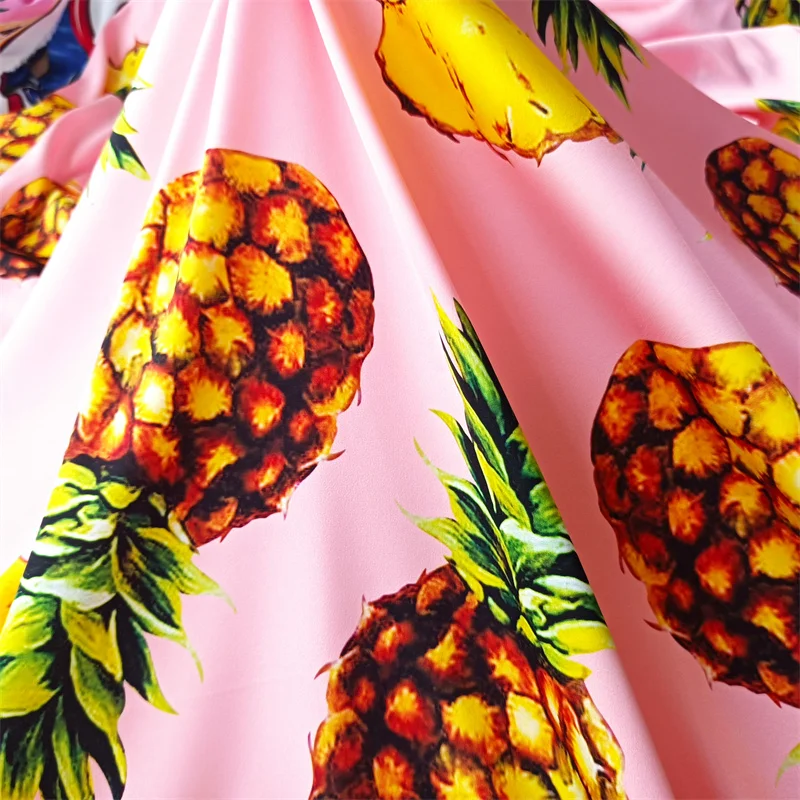 Pineapple Print Fabric