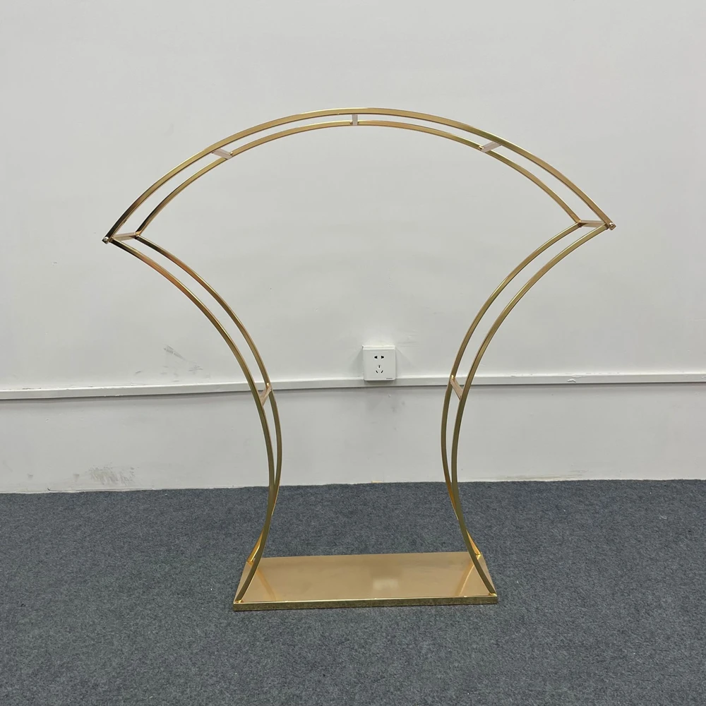 Gold Arch Stand Road Lead Wedding Table Centerpiece Flower Rack For Event Party Decoration 5 PCS/ Lot