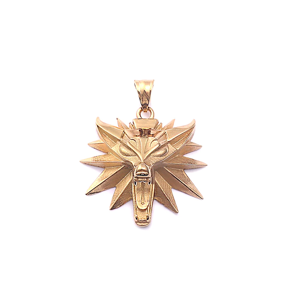 Collana con lupo selvatico / Ciondolo con testa di lupo / Collana da uomo con lupo in argento / Ciondolo con animale in argento / Gioielli con animali / Regalo con lupo per uomo - Italia