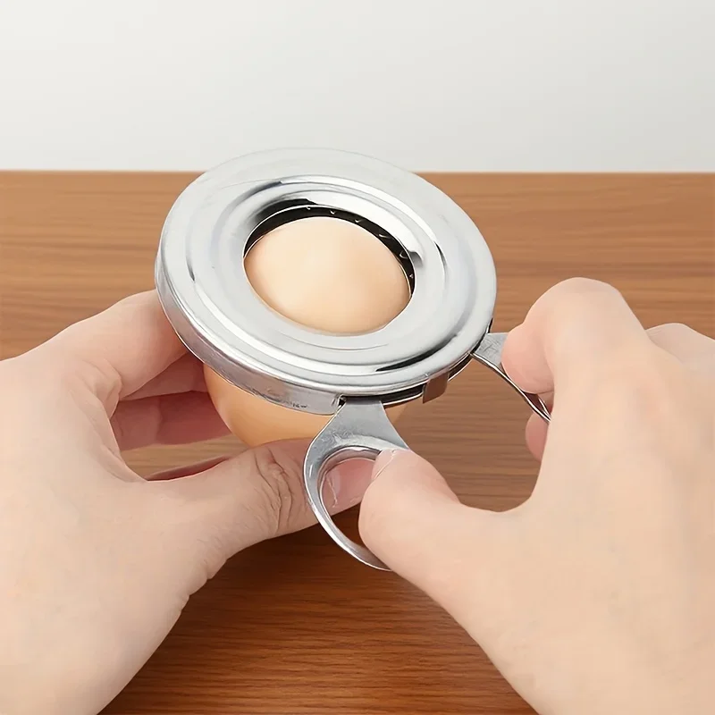 1pc Portable Stainless Steel Egg Lover'S Portable Egg Tool - Easy To Break Perfect for Home Use, Durable Kitchenware