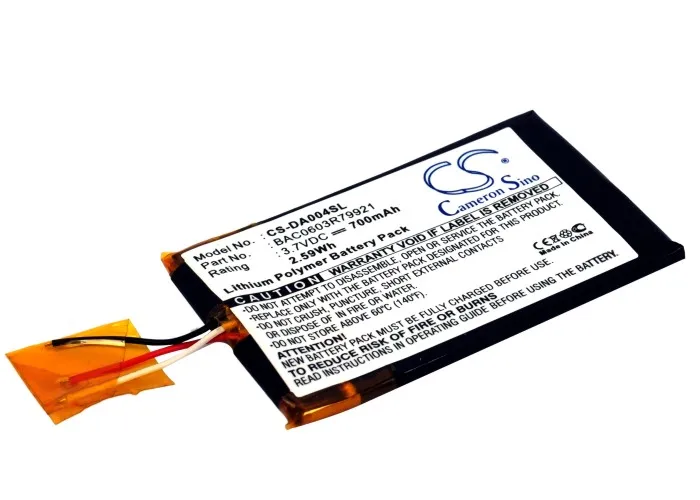 Аккумулятор CS 700 мАч для Creative Zen Wav BAC0603R79921 | Электроника