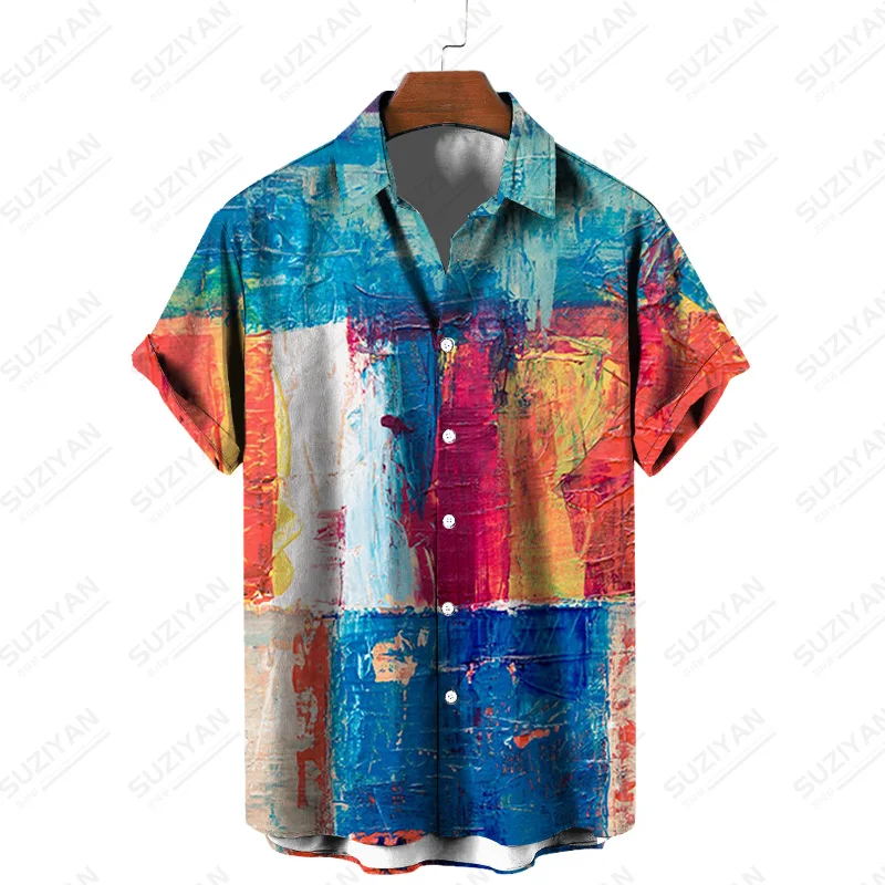 

Luxury Shirts For Men Free Men Clothes Street British Elements Stylish Stripped Kapital Color Men'S Clothe Male European Wear