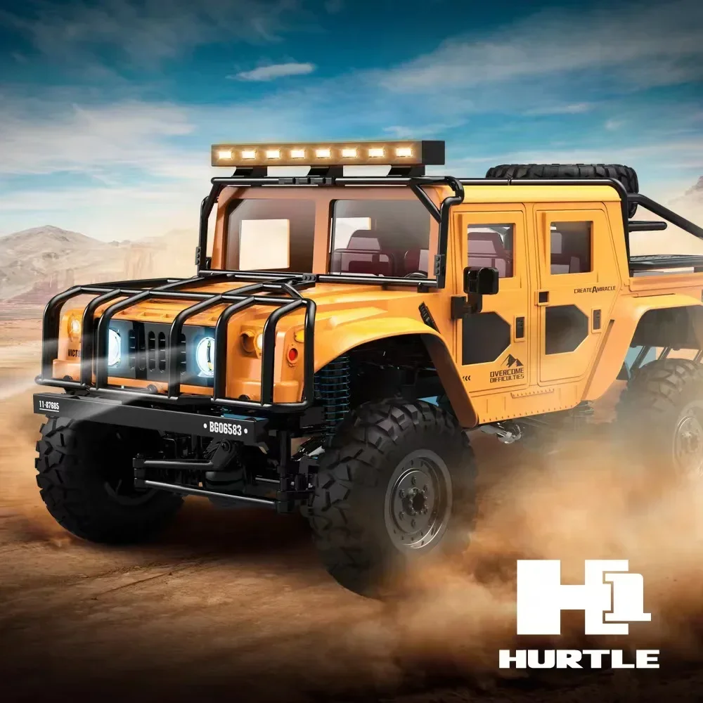 New Rc Toy Car Bg1535 Remote Control Off-Road High-Speed 1:12 Full Scale 2.4g Four-Wheel Drive Climbing Alloy Car Bottom Model 3