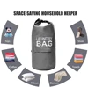 71L Laundry Bag Laundry Basket Room Organizer Backpack with Adjustable Shoulder Straps and Pocket Clothes Hamper 3