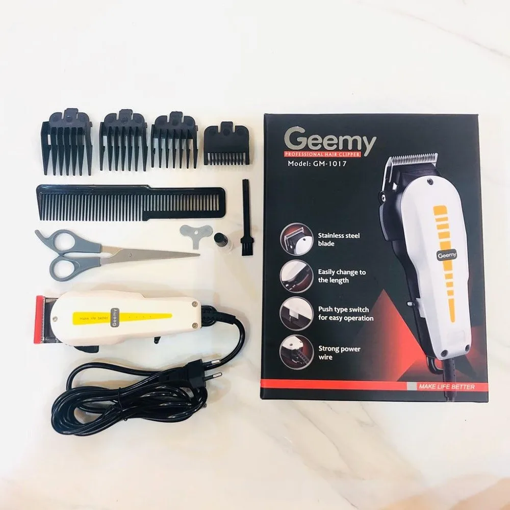 Professional Electric Hair Clipper Corded Regolabarba Trimmer Geemi Gm 1017 Electric Shavers Aliexpress