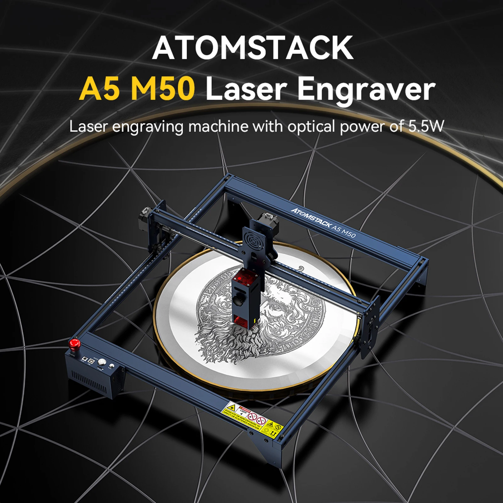 ATOMSTACK A5 Pro Laser Engraving Machine 40W Laser Machine Power 5-5.5W  Optic