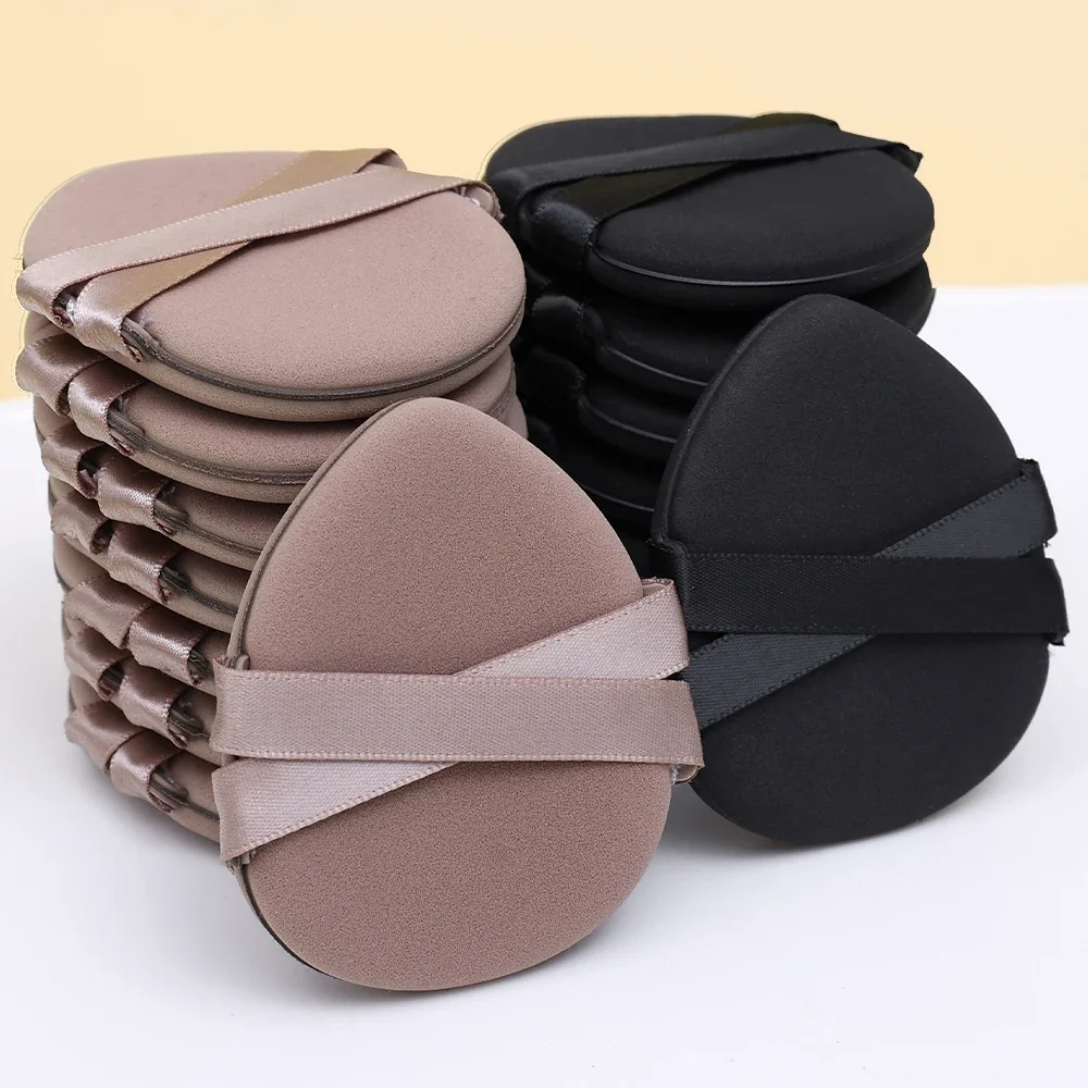 30Pcs Thickened Double Ribbon Wet Dry Dual-use Makeup Puff Black Skin Color Teardrop Shape Powder Puffs Foundation Cosmetic Tool 6