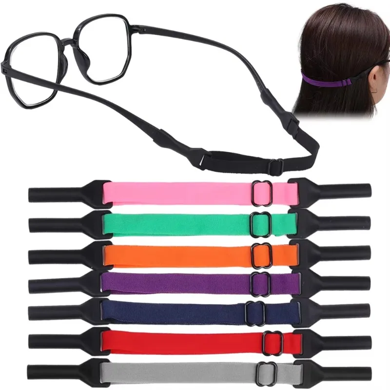 5 Pcs Adjustable Silicone Glasses Straps Sunglass Chain Sports Eyeglass Rope Band Cord Holder Elastic Anti Slip Sport Eyewear