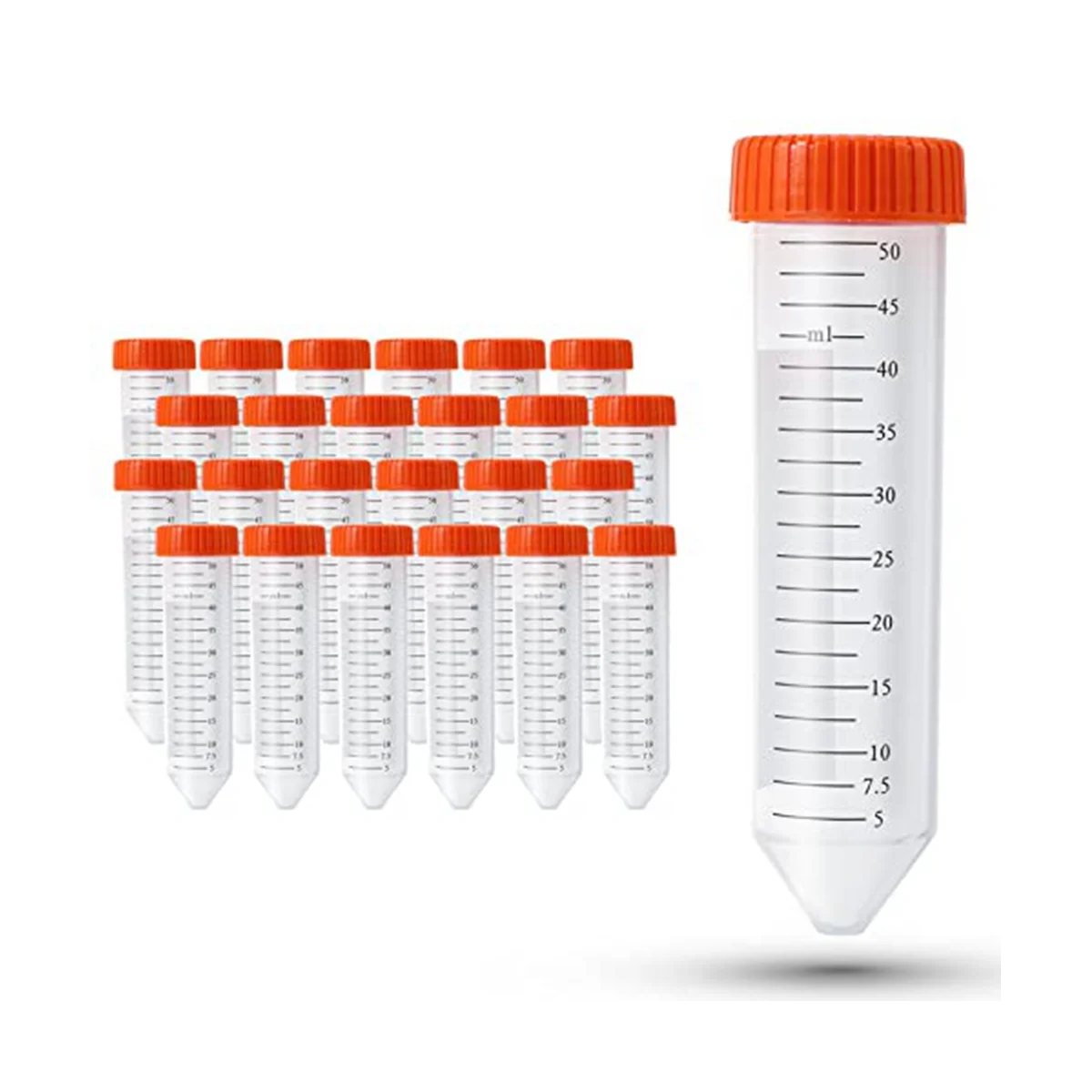 

Conical Centrifuge Tubes 50Ml, 25 Pcs, Sterile Test Tubes with Screw
