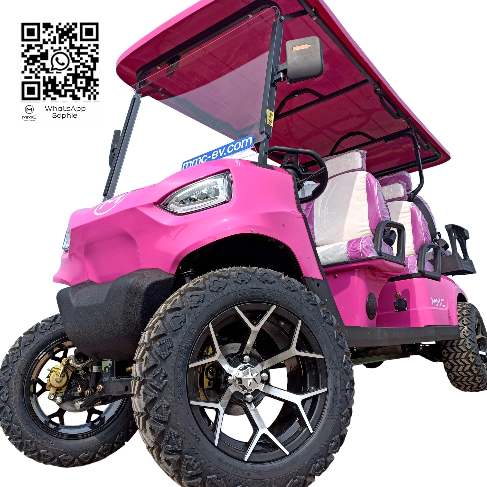 전기 모빌리티 스쿠터 도시 전기 골프 카트, 지붕이 있는 더블 시트 Ebike, 4 륜 공장 지역, 1500W, 핫 세일