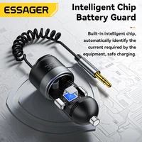 Essager Bluetooth 5.3 Car Charger 3.5mm Jack AUX Cable 35W Fast Charging for iPhone16 15 Huawei Samsung Bluetooth Car Chargers 5