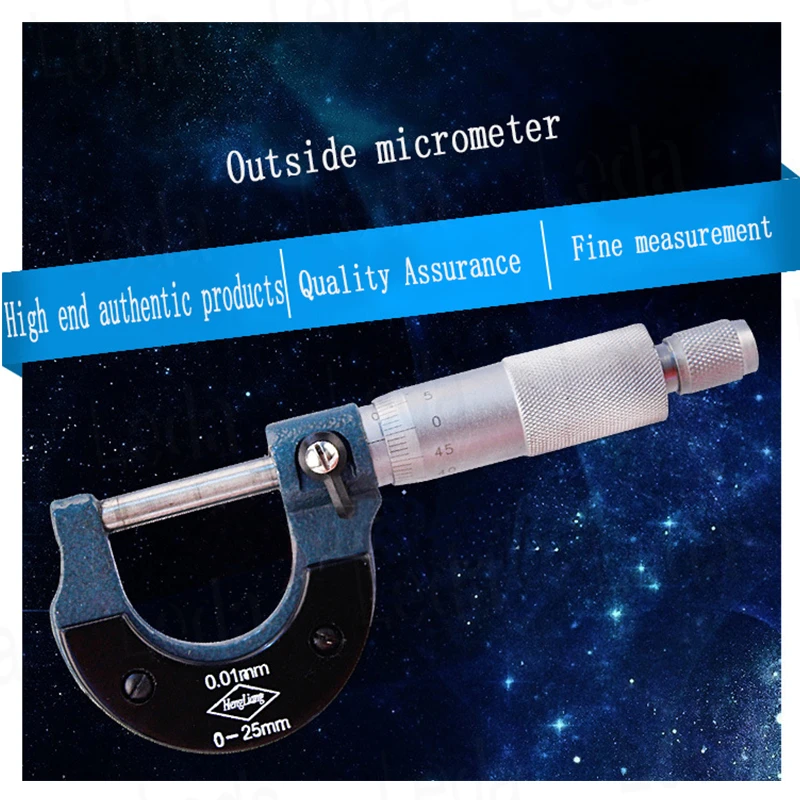 

1Pcs Outer Diameter Micrometer, Measuring Micrometer,Plated Inscription Micrometer 0-25MM