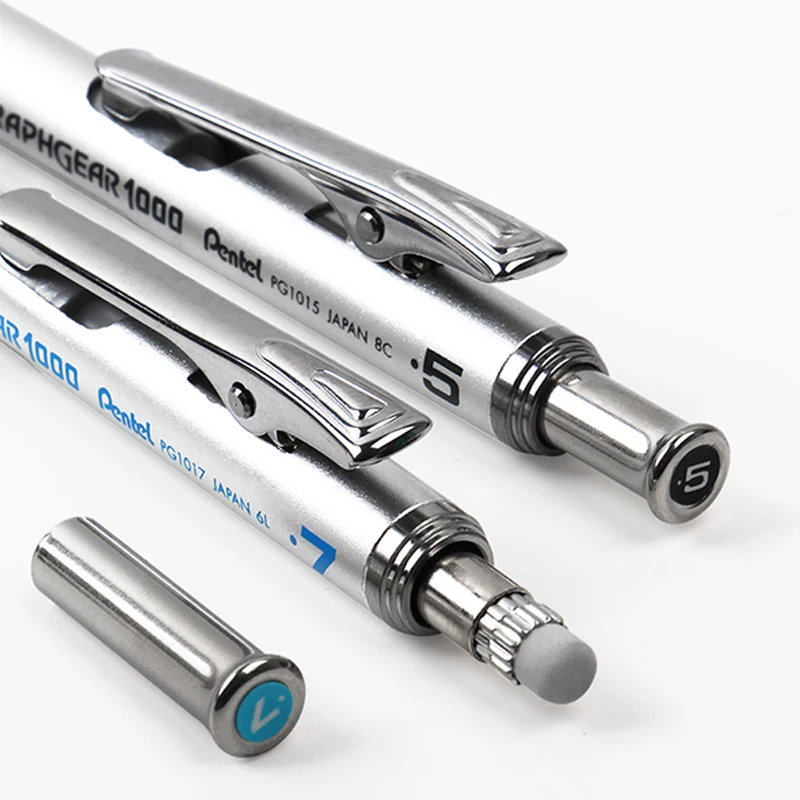 Pentel Drawing Mechanical pencils GraphGear 1000 Low Center of Gravity Telescopic Protective Tube Is Not Easy To Break Lead