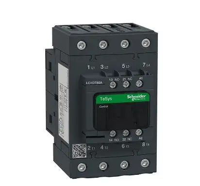 

LC1DT80AE7 LC1-DT80AE7 Contactor, TeSys Deca, 4P(4 NO), AC-1, 0 to 440V, 80A, 48V AC 50/60Hz coil