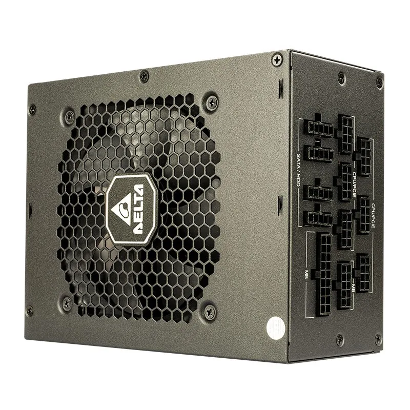 델타(델타) 정격 1000W 전원 공급 장치 Mk1000 금메달 완전 모듈식 컴퓨터 전원 공급 장치(80Plus 금메달/저소음/단일 12V 출력/전압 범위 전체)