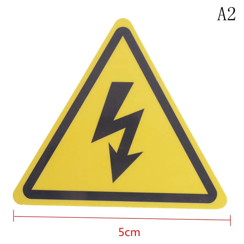 2PCS Danger High Voltage Electric Warning Safety Label Sign Decal Sticker PVC Material