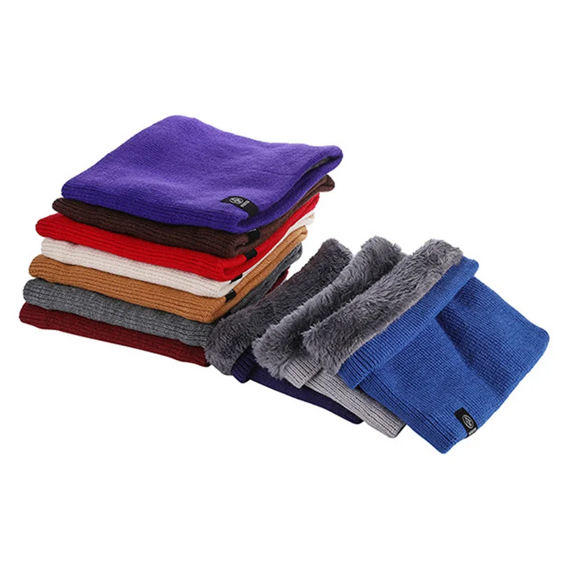 Warm Baby Knitted Scarves Solid Fashion Winter Scarf For Baby Girls Boys Children Thickened Wool Collar Neck Scarves