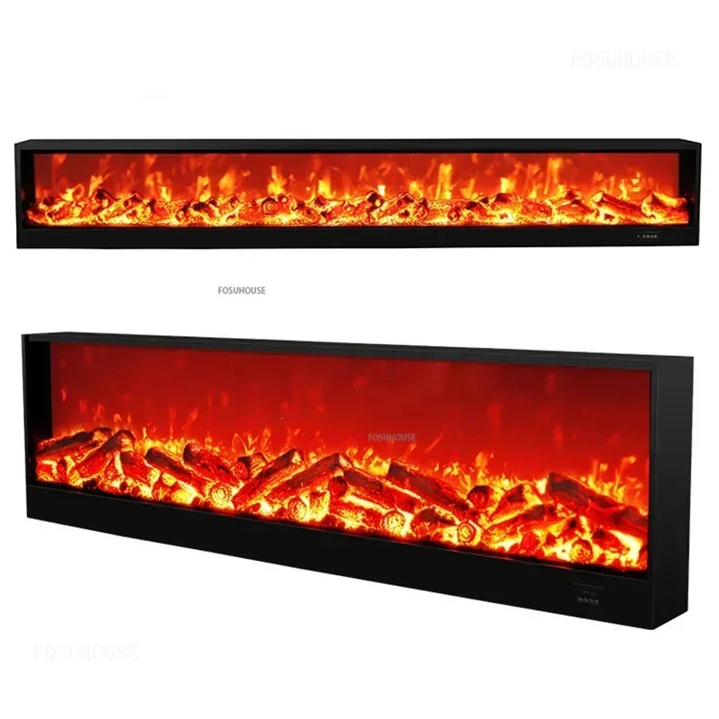 European 3D Simulated Flame Heater Electric Fireplaces Villa Living Room Embedded TV Cabinets Fireplace Home Decoration