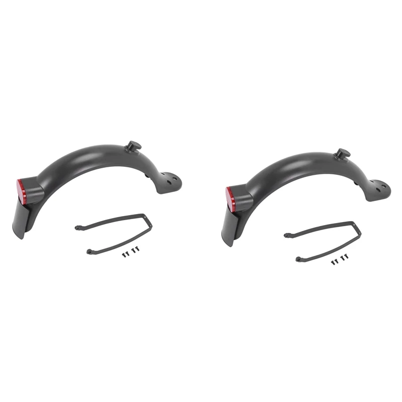 

2X Rear Mudguard Fender Guard + Bracket +Taillight+License Plate Frame For Xiaomi M365 PRO 2 Electric Scooter