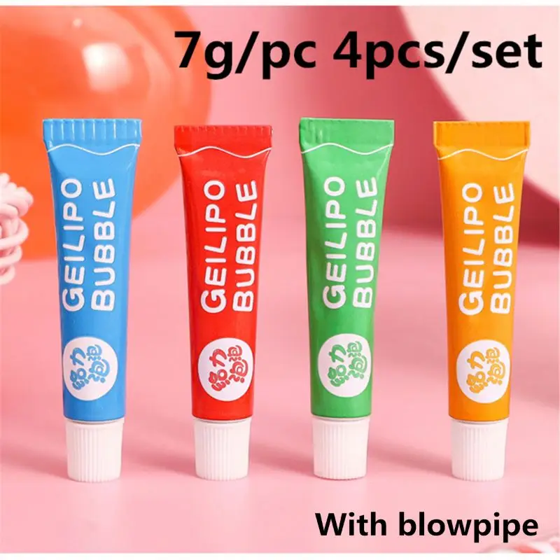 900C Bubble Glue Toy Blowing Colorful Bubble Ball Plastic Balloon Won't Burst Safe For Kids Boys Girls Gift 4
