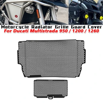 Per DUCATI Multistrada 950 1200 1260 / S Moto Griglia Del Radiatore Protezione Della Copertura Del Radiatore Protezione Misura su Multistrada 1260 950